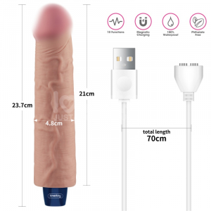 Вибратор мега реалистичный "Real Softee 9,5" мощный